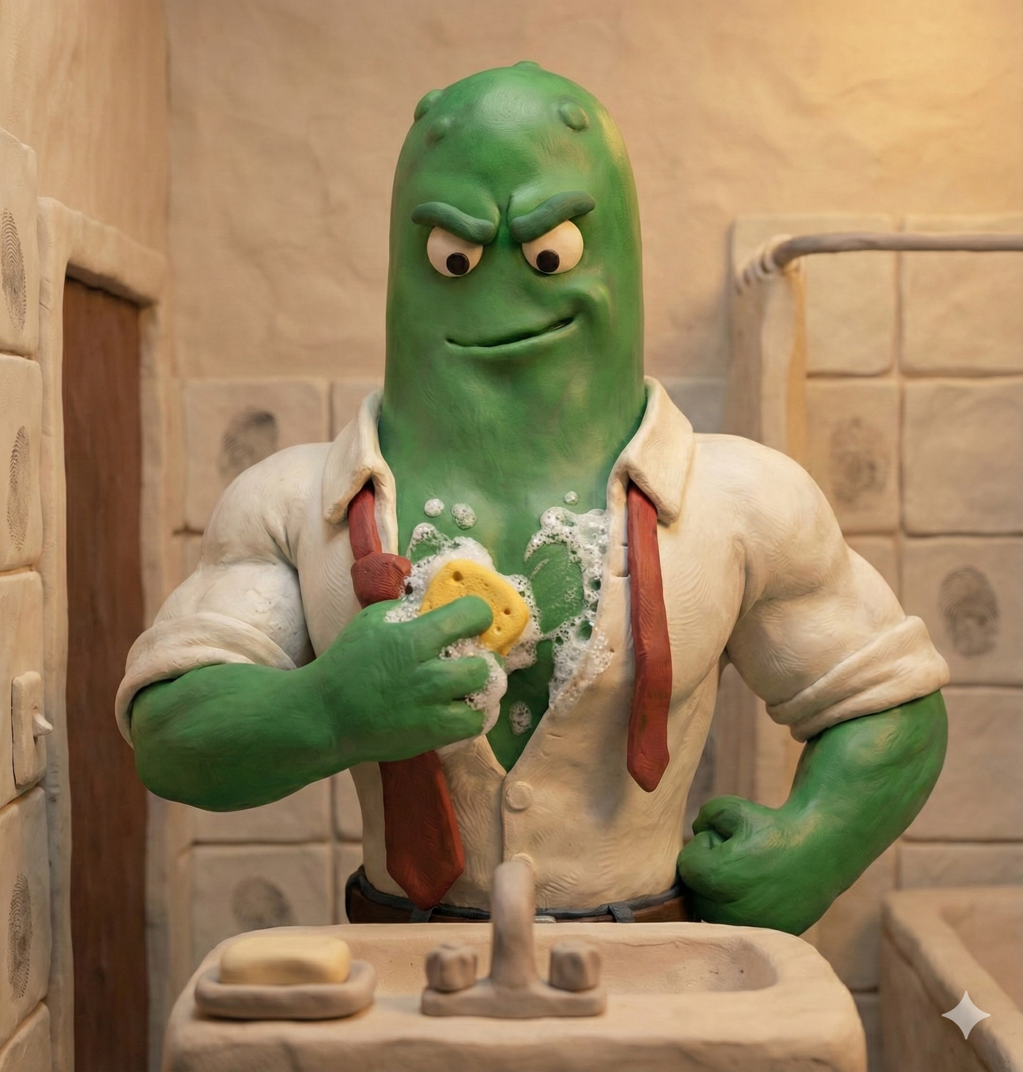 Washing chest before patch application